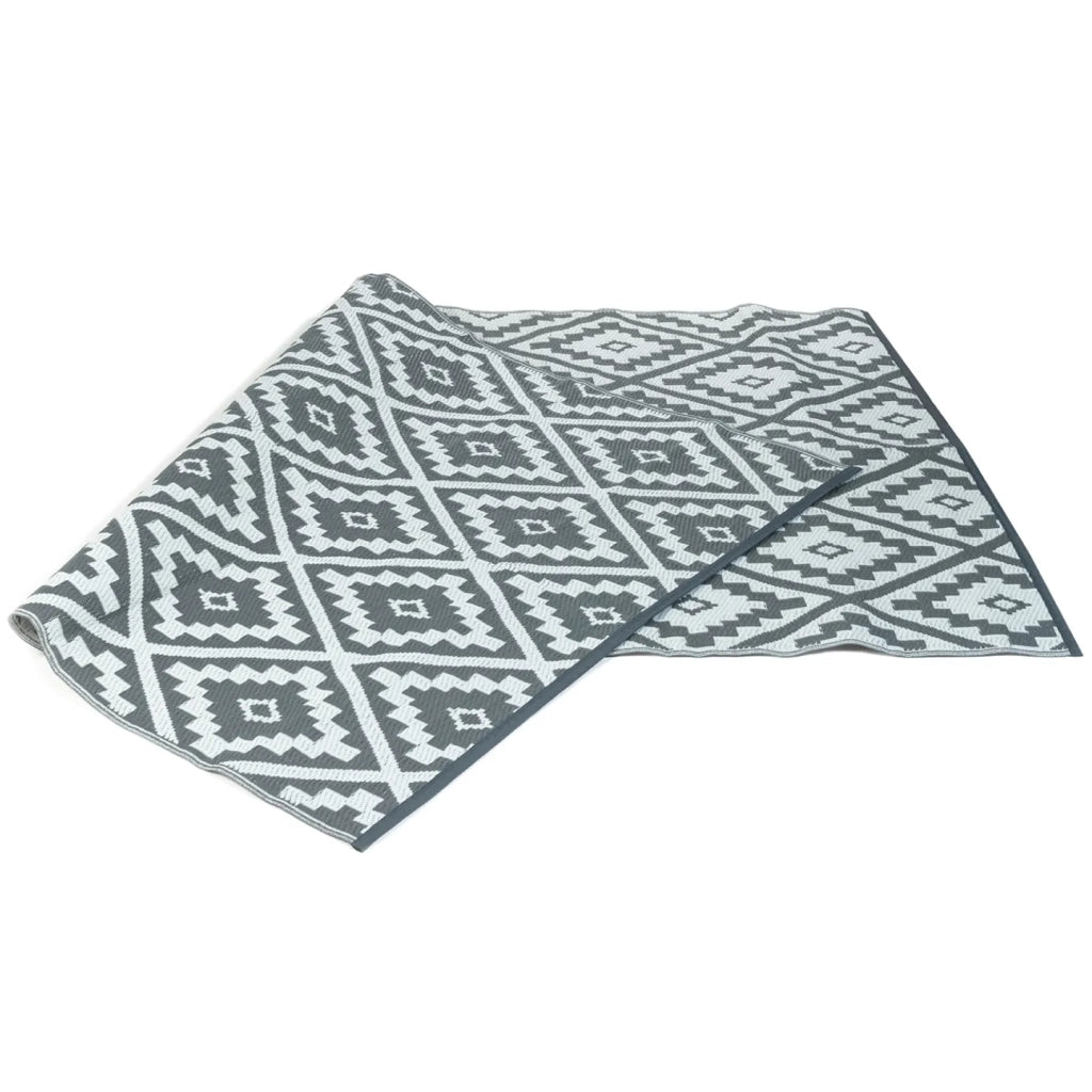 IDMarket - Tappeto per esterni BAHAMAS grigio 180 x 280 CM