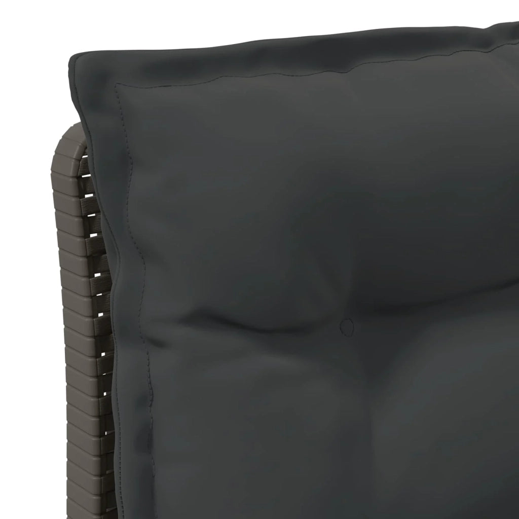 Divano da esterno-Divano da Giardino a 1 Posto con Cuscini Aspetto Rattan PP 312237