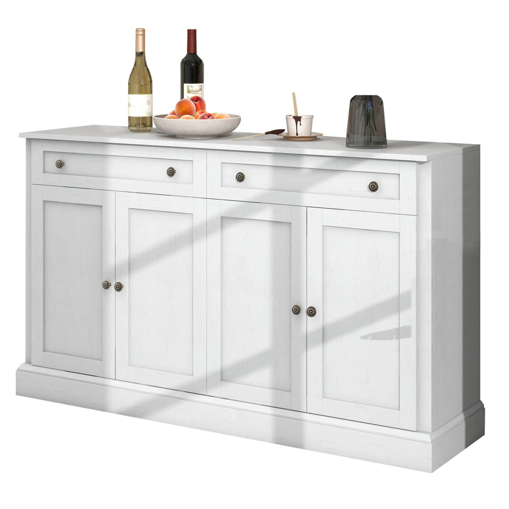 Sideboard moderno con 4 ante e 2 cassetti - Zephmum - 150x40x86 cm - Antikwei?