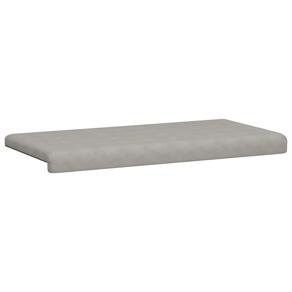 Cuscino per panchina Microfibra Grigio Chiaro Profondità 35 cm 42043284
