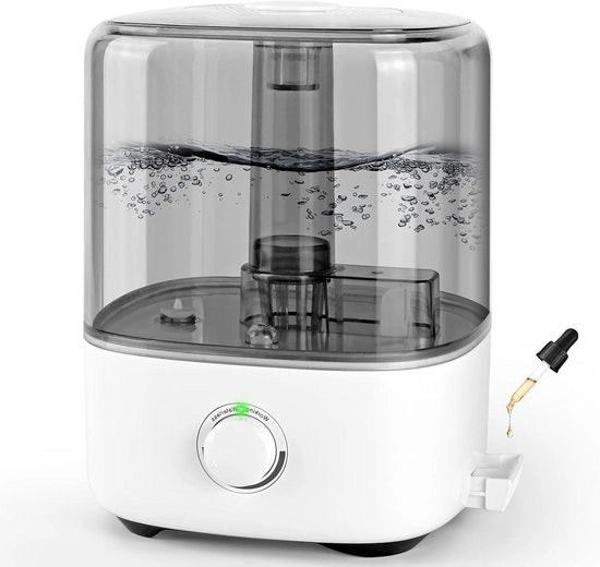 Bevettore d'aria 5 litri ultrasonico 28 dB silenzioso con bocchino girevole 360° per camera da bambini ufficio piante da appartamento