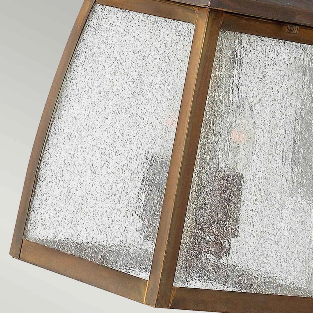 Applique esterna Montauk ottone brunito 2xE14 Hinkley