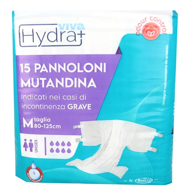 HYDRA VIVA PANNOLONI MUTANDINA MEDIUM UNISEX 15PZ