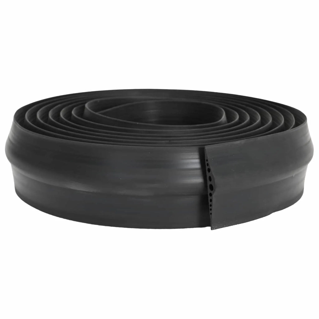 Guarnizione per pavimento del garage Nero 155 x 28 mm 1,5 m 42038233