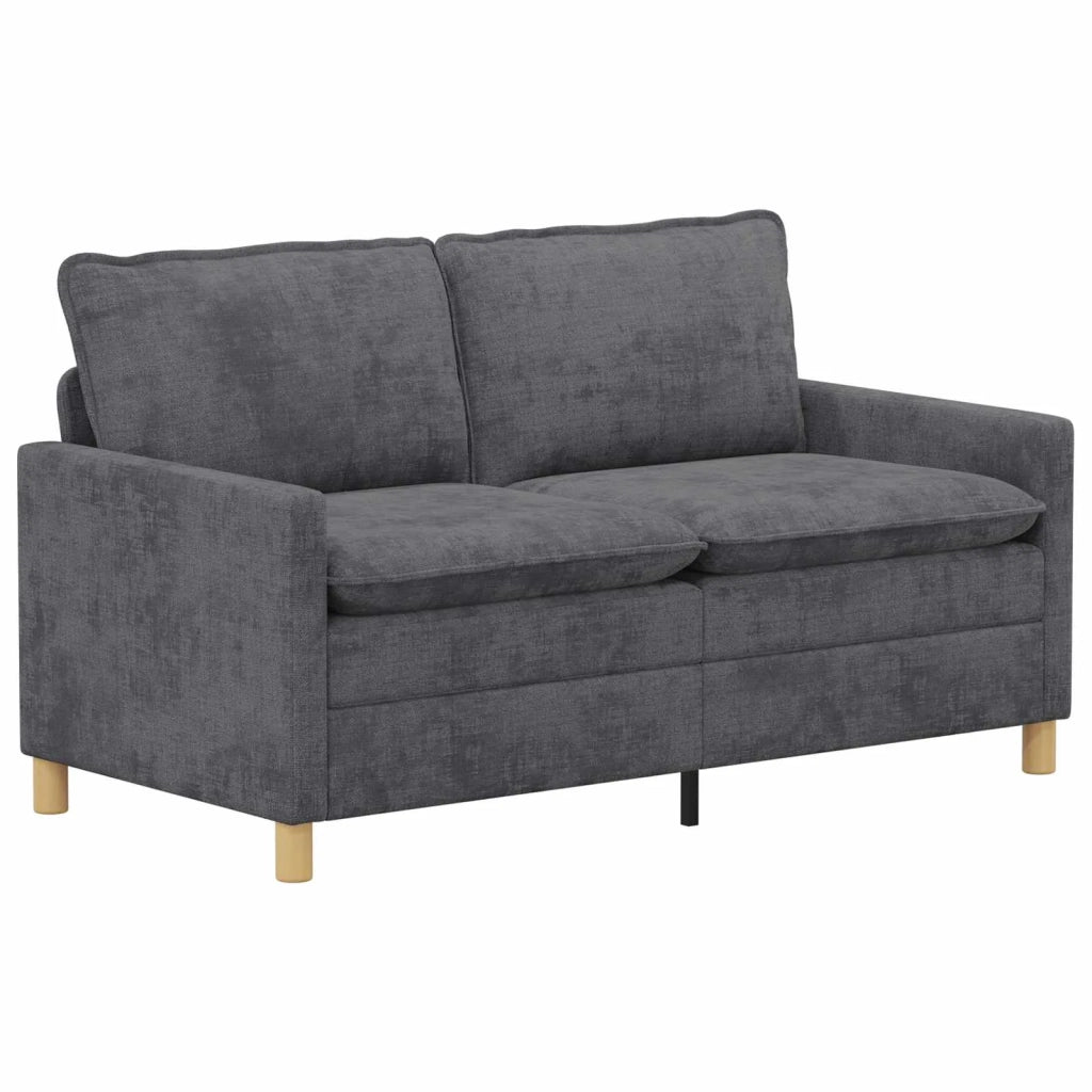 Set di divani 2 pcs Grigio Scuro Poliestere 3417091