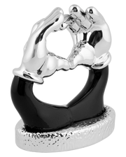 Mickey Love Scultura da Appoggio - Nero/Argento h.16