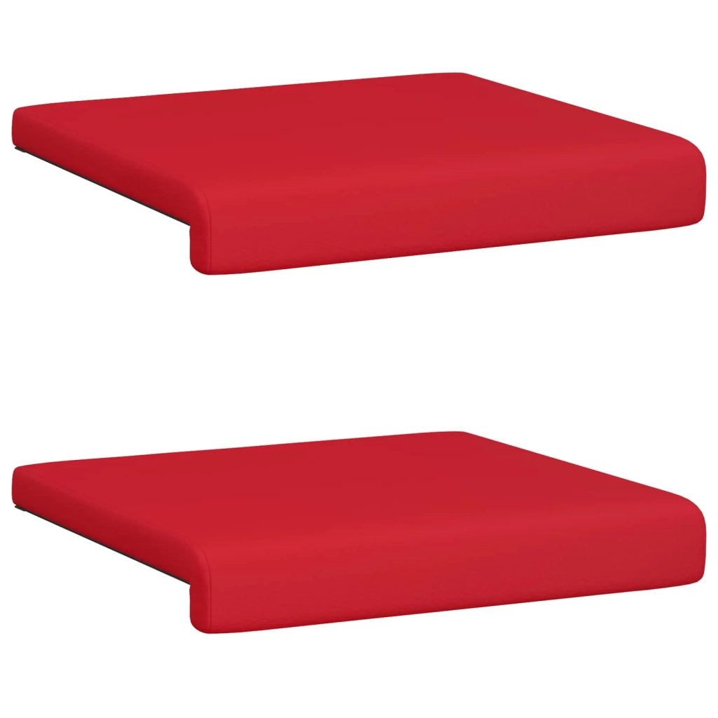 Cuscino per panchina 2 pcs Similpelle Rosso Profondità 35 cm 42043038