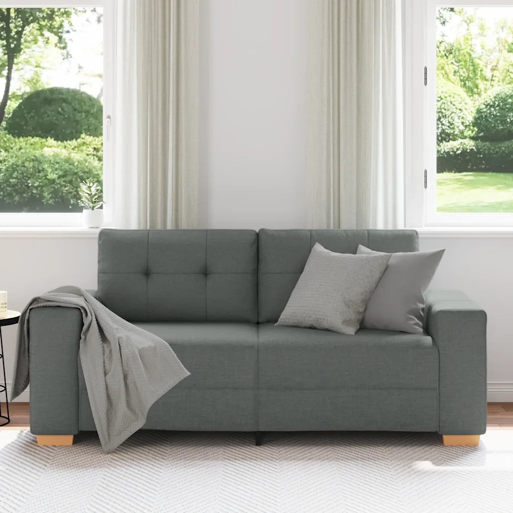 Divano Divanetto-Sofa Grigio Scuro 140 cm in Tessuto