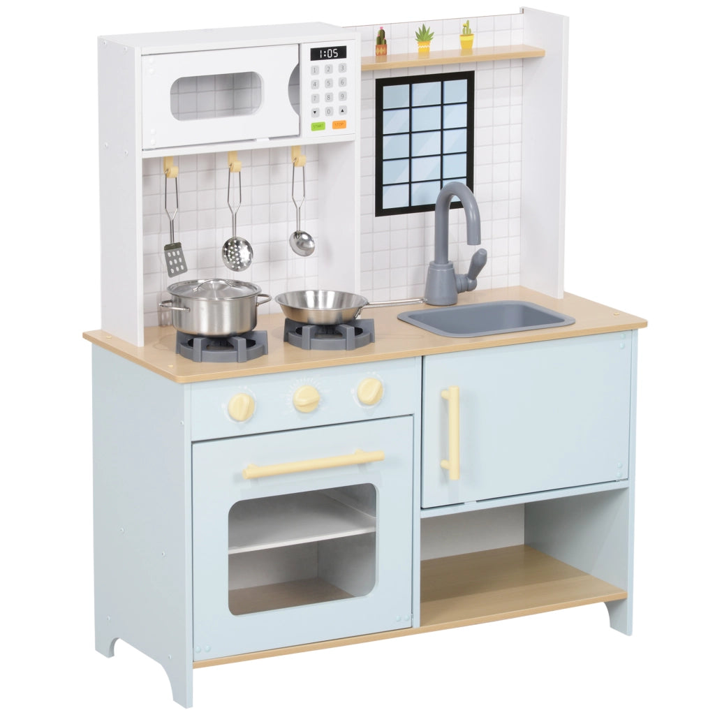 Casetta da Cucina Bambini con Accessori e Sonoro ¨C Zephmum ¨C Azzurro