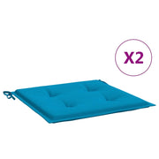 Cuscini per Sedia 2 pz | Cuscini per sedie Blu 50x50x4 cm in Tessuto Oxford