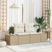Divano da giardino Beige 184 x 62 x 69 cm polyrattan 42006796