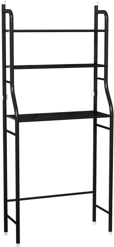 Cassa da bagno spaziale - Nero - 3 pannelli - Ideale per sopra lavatrice