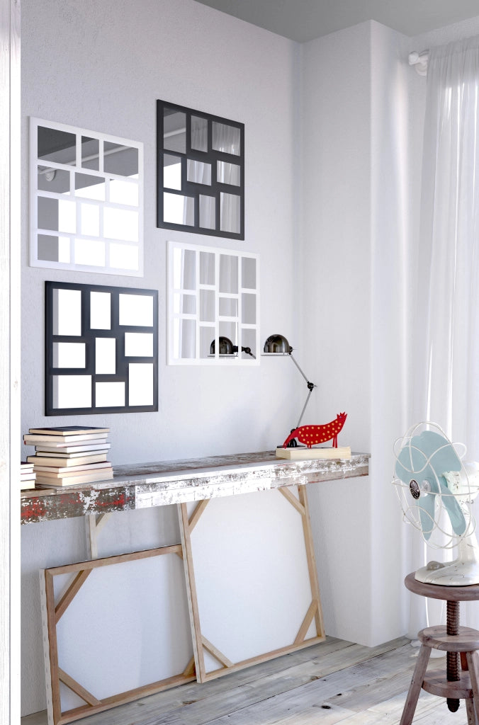Specchio da parete AGADEZ bianco