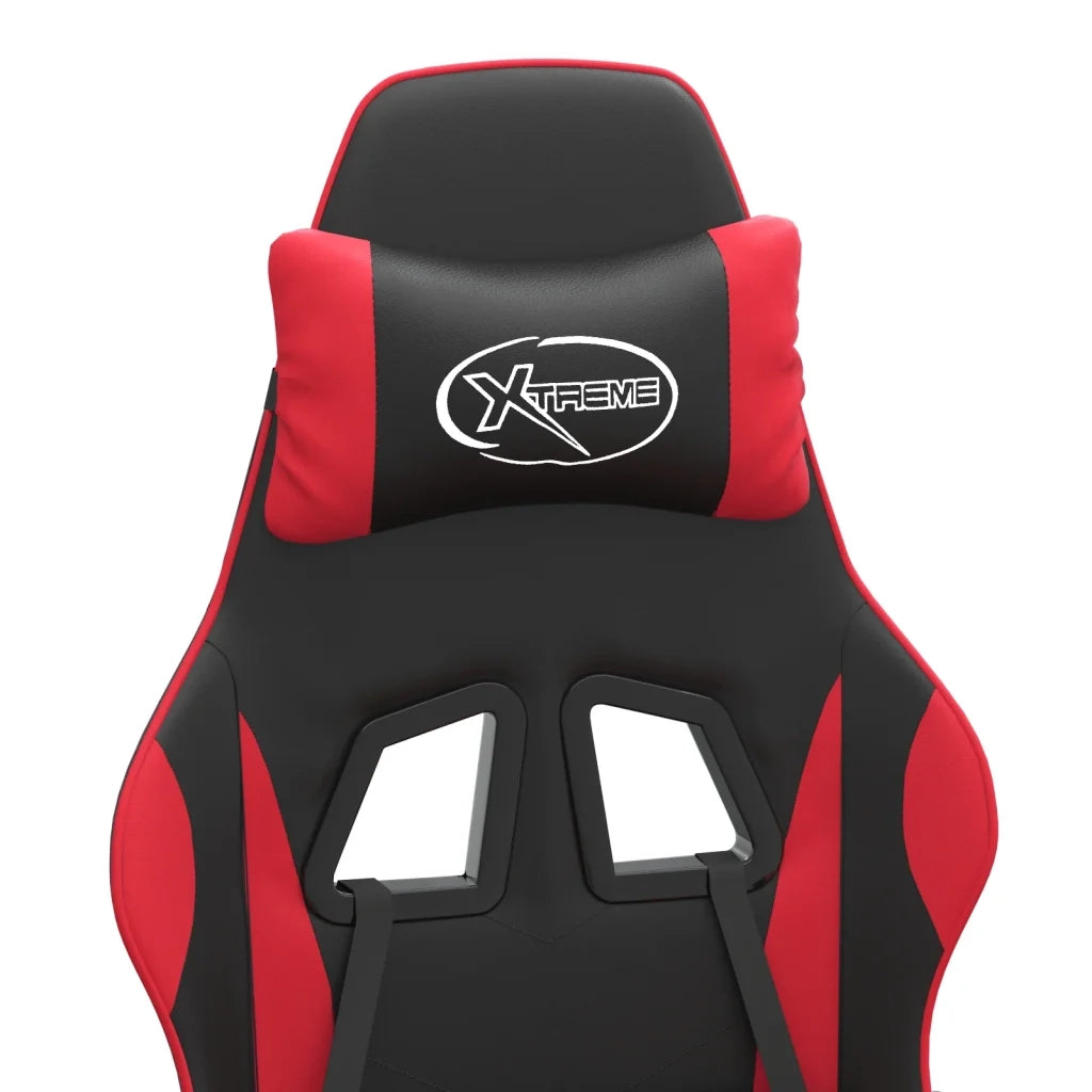 Sedia da Gaming Nera e Rossa in Similpelle 3143867