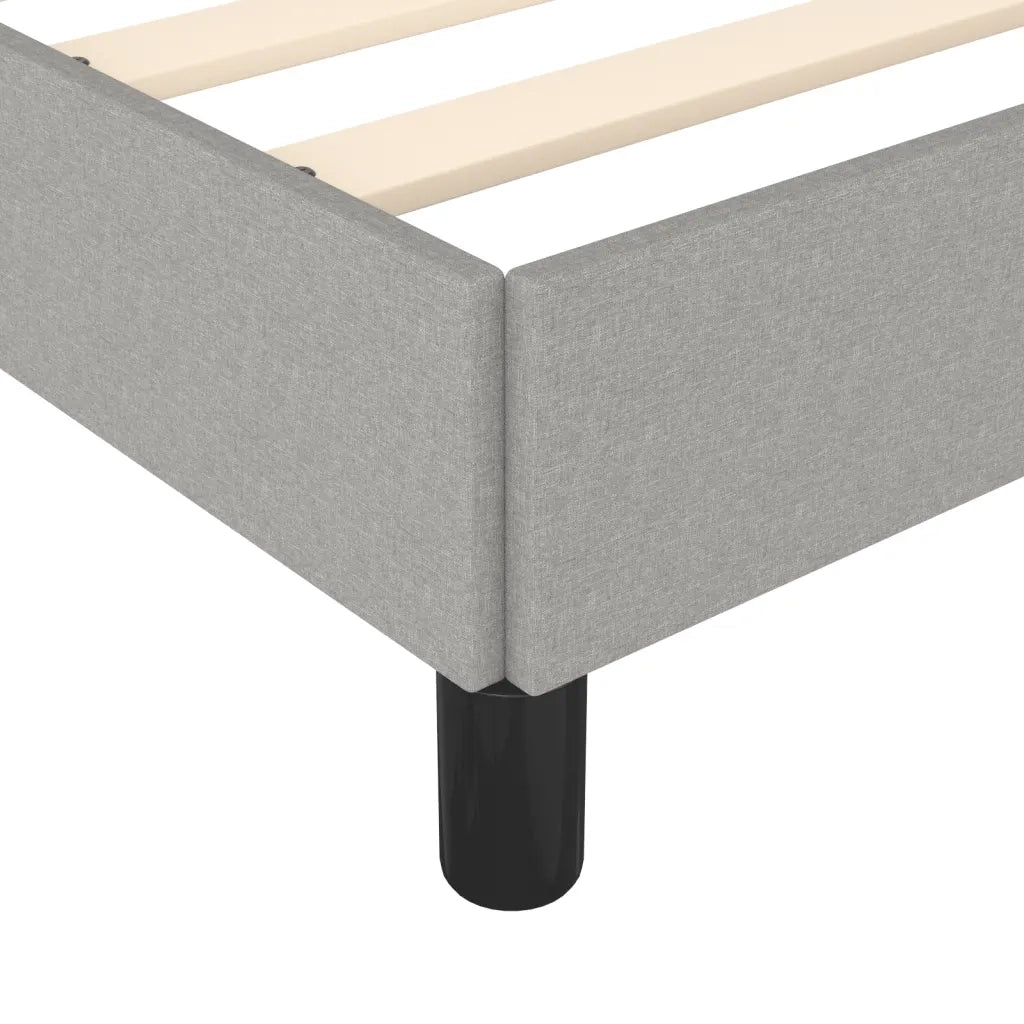 Giroletto senza Materasso Grigio Chiaro 180x200 cm Tessuto 346736