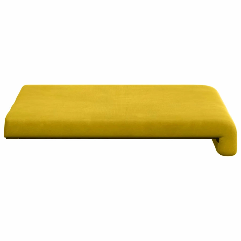 Cuscino per panchina 4 pcs Velluto Giallo Profondità 35 cm 42043105