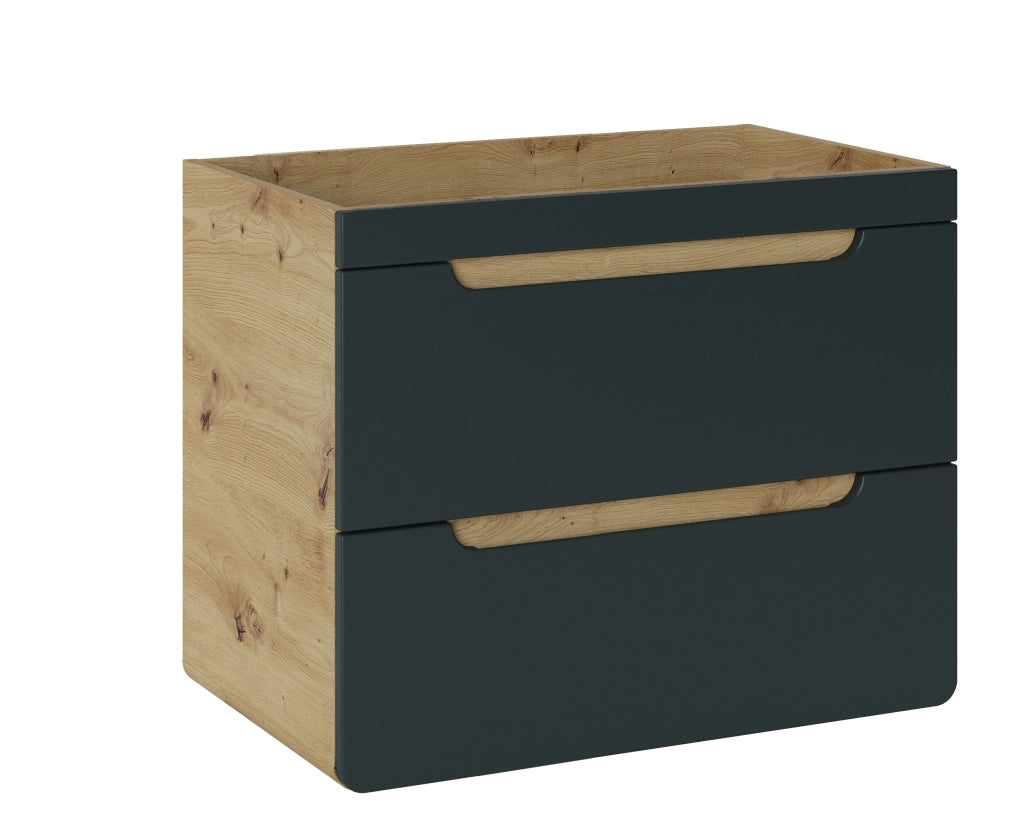 Mobile sottolavabo 70 cm 2 cassetti Aruba Cosmos 70 x 59 x 40 cm