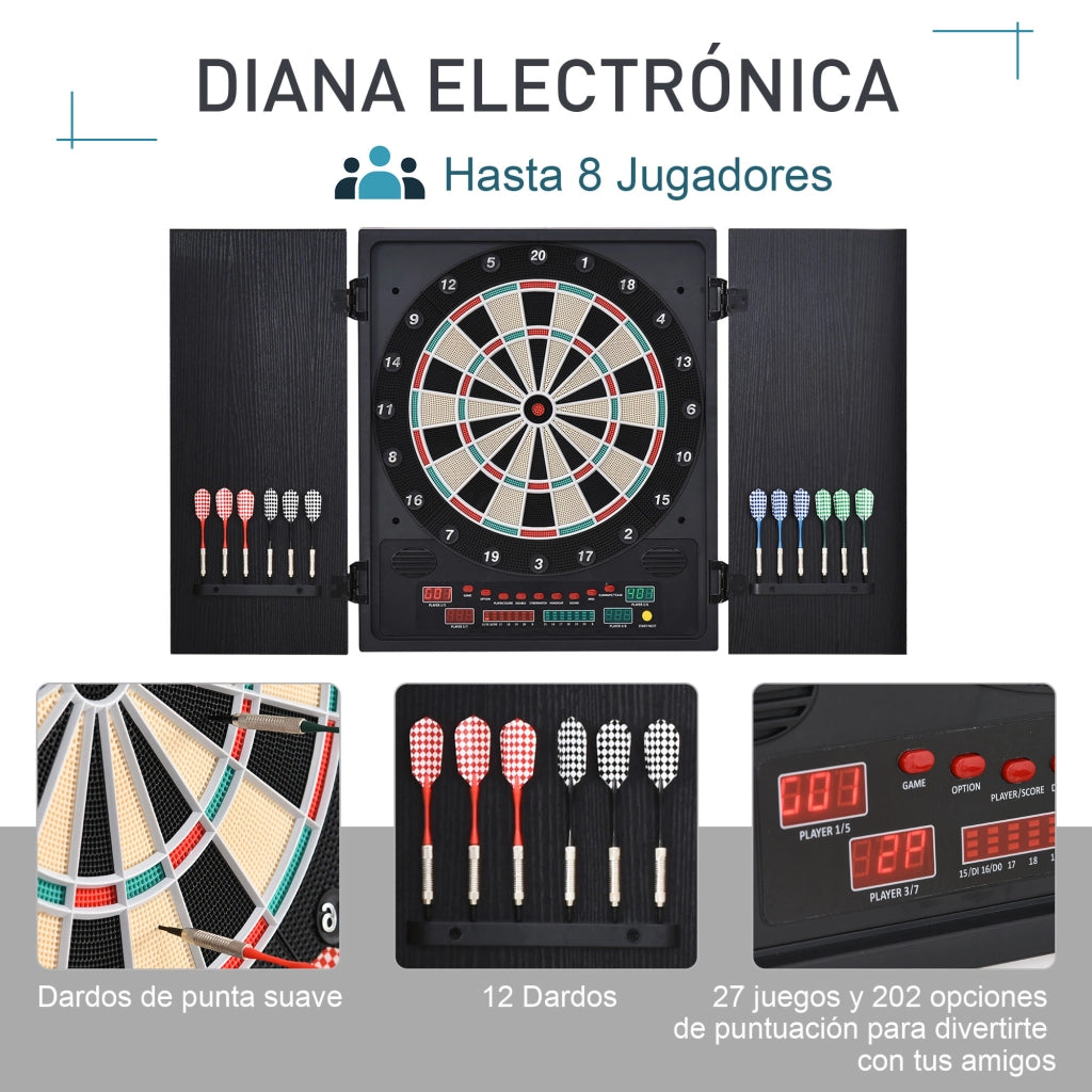 Tavolo da gioco elettronico ¨C Minimal ¨C Nero 51x6.5x57 cm
