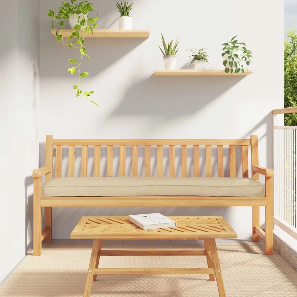 Cuscino per pallet | Cuscini per sedie Beige 200 x 40 x 8 cm Tessuto Oxford