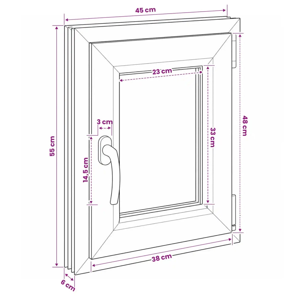 Finestra per Soffitta RISOR 50 x 55 cm PVC e Vetro 42047908