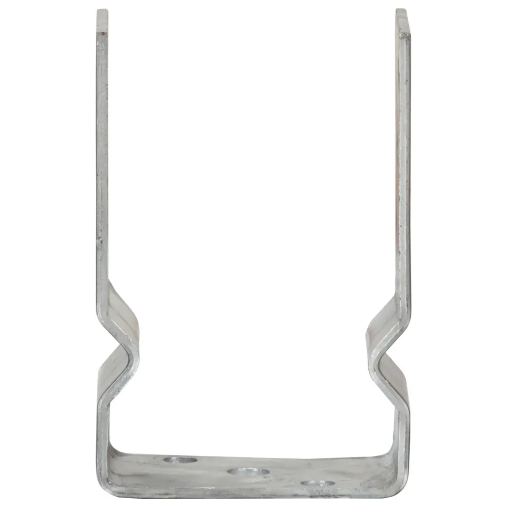 Picchetti per Recinzione 12 pz Argento 9x6x15cm Acciaio Zincato 145334
