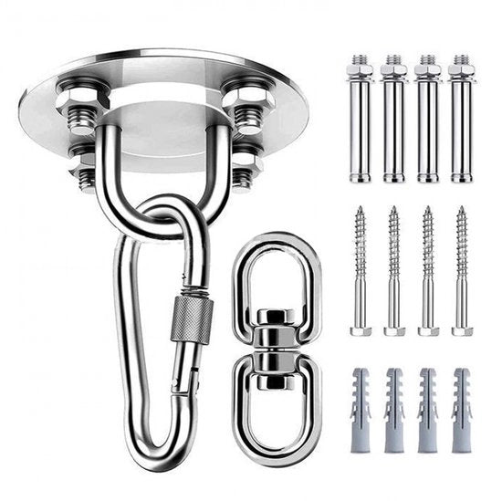 Supporto per soffitto - 500 kg di capacità di carico - 360° rotativo - sistema di sostegno a cassa - supporto per soffitto - attacco per soffitto