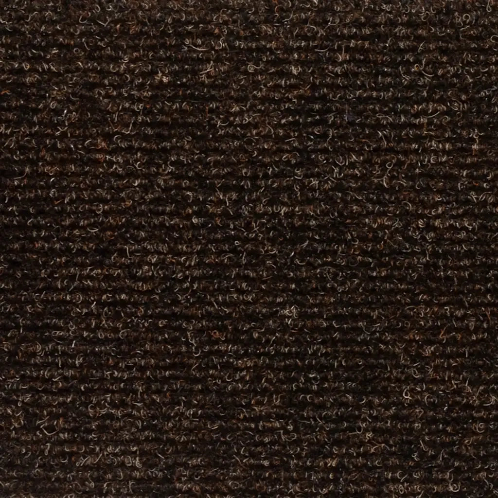 Tappetini per scale autoadesivi 30 pz 60x25 cm marrone rettangolari 3365709