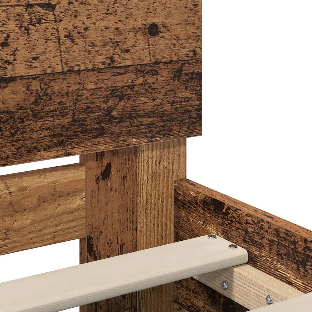 Struttura del letto con testiera Legno vecchio 120 x 190 cm 3403592