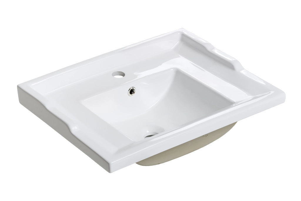 Lavabo per mobile a una vasca 60 cm Lavabi per mobile 61 x 22 x 46 cm