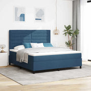 Letto a molle con materasso Blu 180 x 200 cm Tessuto 3339335