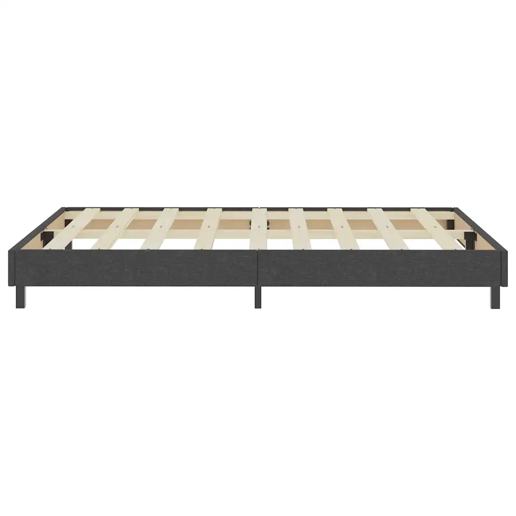 Letto a Molle Grigio in Tessuto 160x200 cm