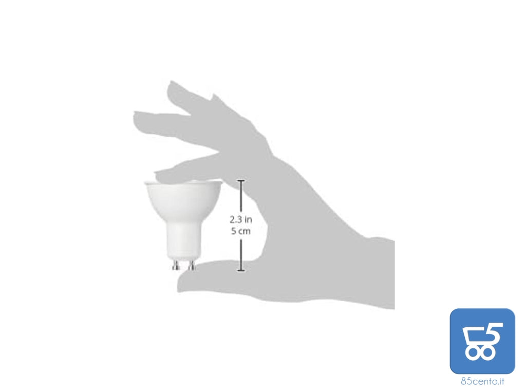 16 pz Lampadina LED GU10, 5.5W (equivalenti a 50W) Luce Bianca Calda 2700K Dimmerabile