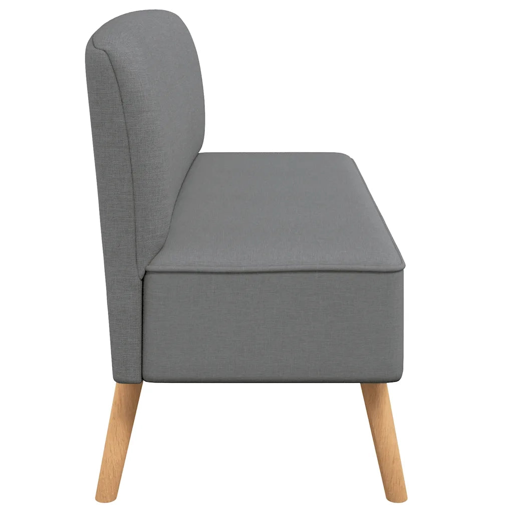 Divano in Tessuto 117x55,5x77 cm Grigio Chiaro 244070
