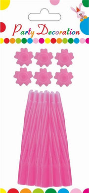 MAURY'S CANDELE CON PIEDE 7CM ROSA 12PZ