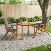Set da pranzo da giardino 3 pezzi Naturale 3434591