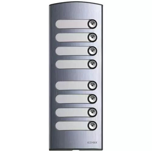 PLACCA SUPPLEMENTARE 2M 8 TASTI ALLUMINIO