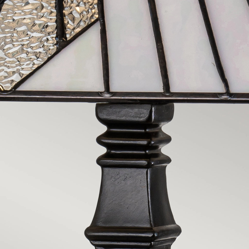 Lampada tavolo Tiffany Alderley grande bronzo E27 Elstead