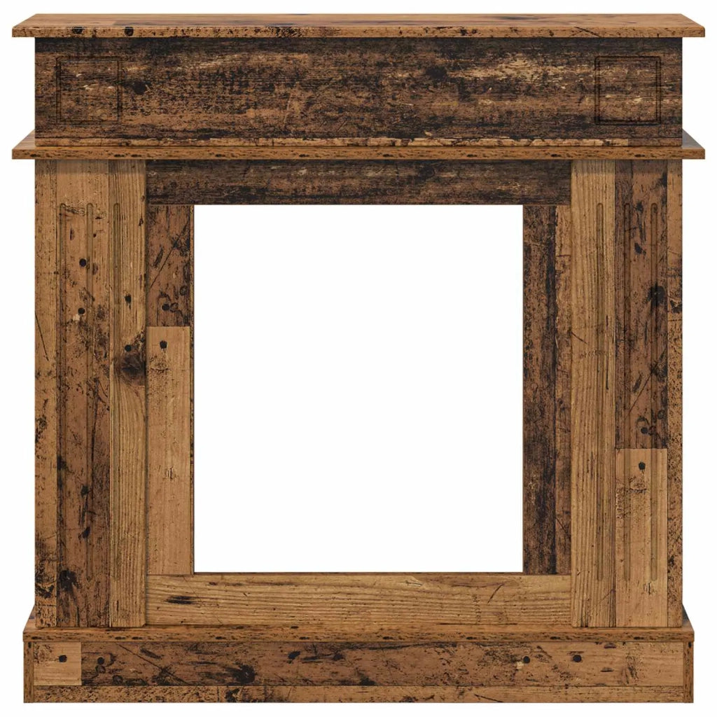 Cornice per camino Legno antico 102 x 26 x 100 cm 8006649