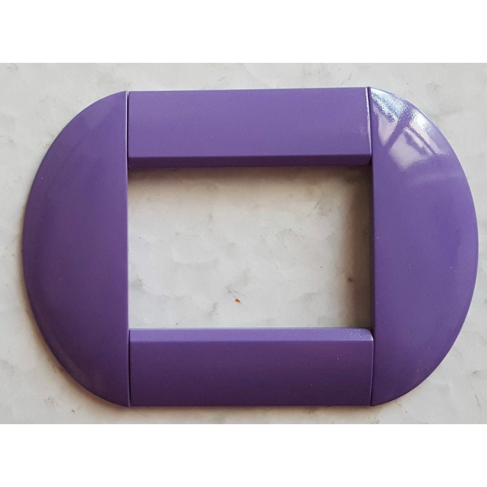 Trade Shop - Placca Placche Placchette Compatibili Living International Light Bombate Bticino - Viola -3 Fori     -