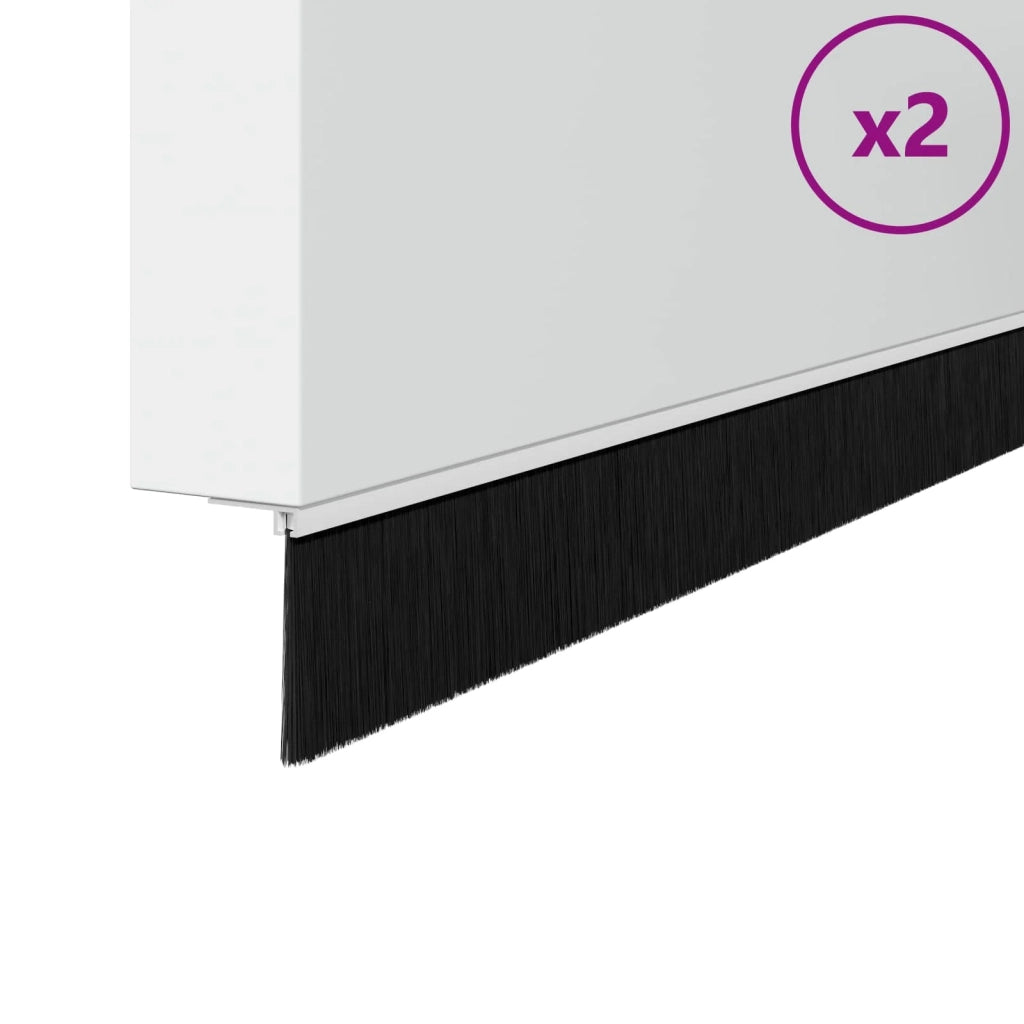 Spazzole per porte autoadesive 2 pz Bianco 100 cm CFW7979384