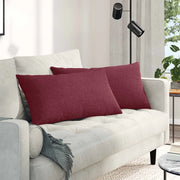 Cuscini da Divano 2 pcs Rosso Vino 80 x 40 cm Tessuto 42013699