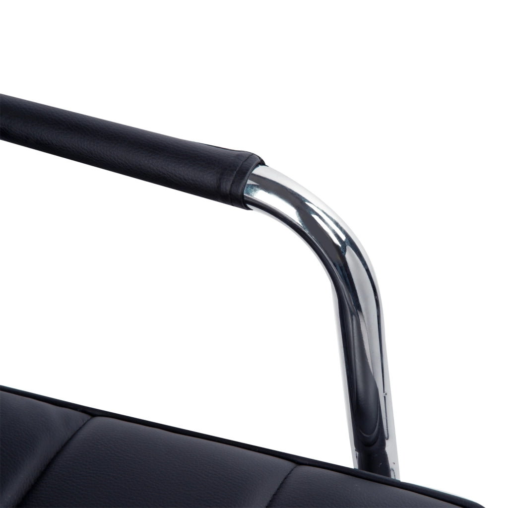 Sedia da Ufficio Ergonomica ¨C Xylo ¨C Pelle PU Nero, Schienale Imbottito, Altezza Regolabile, 5 Ruote