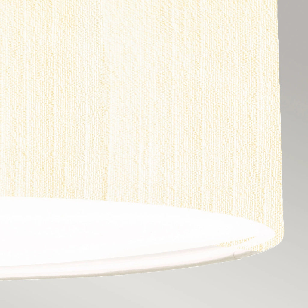 Lampada sospensione Pearce bianca ottone anticato Ø46 3xE27