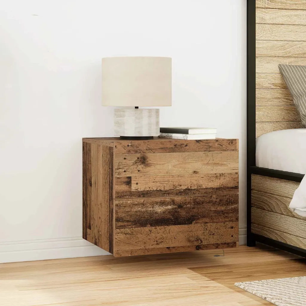 Armadio da Notte con cassetto Legno vecchio 50 x 39 x 41 cm 863072