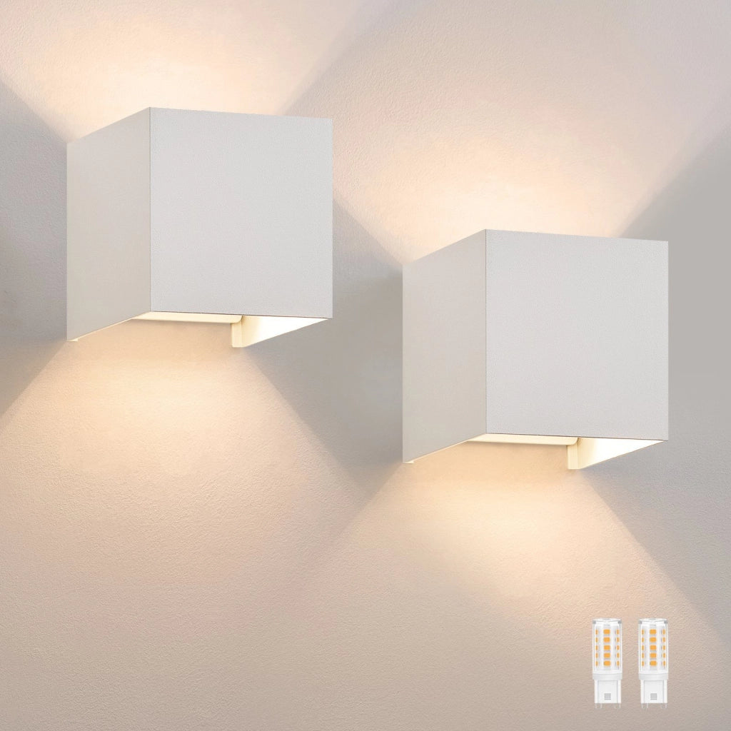 ZMH Lampada da parete a LED per interni 2ER lampada da parete per esterni luce moderna su e giù per il corridoio