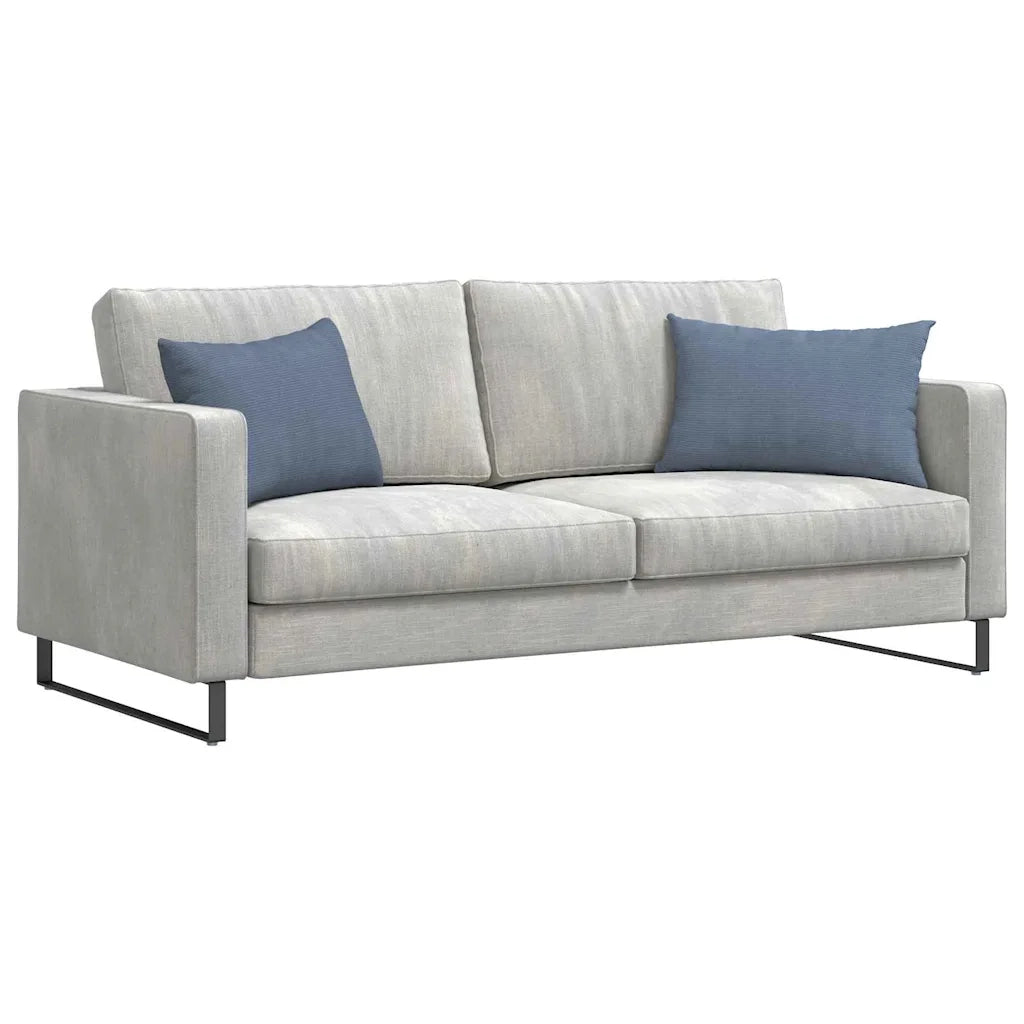 Cuscini da Divano 2 pz-Set di 2 Cuscini per Sofa Blu 60 x 40 cm Tessuto in Cords 332557