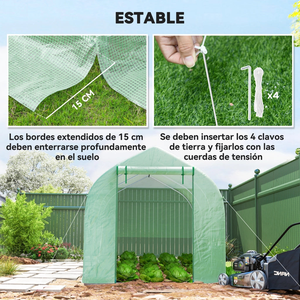 Serra da Giardino Tunnel ¨C Minimal ¨C Verde 4x2x2 m
