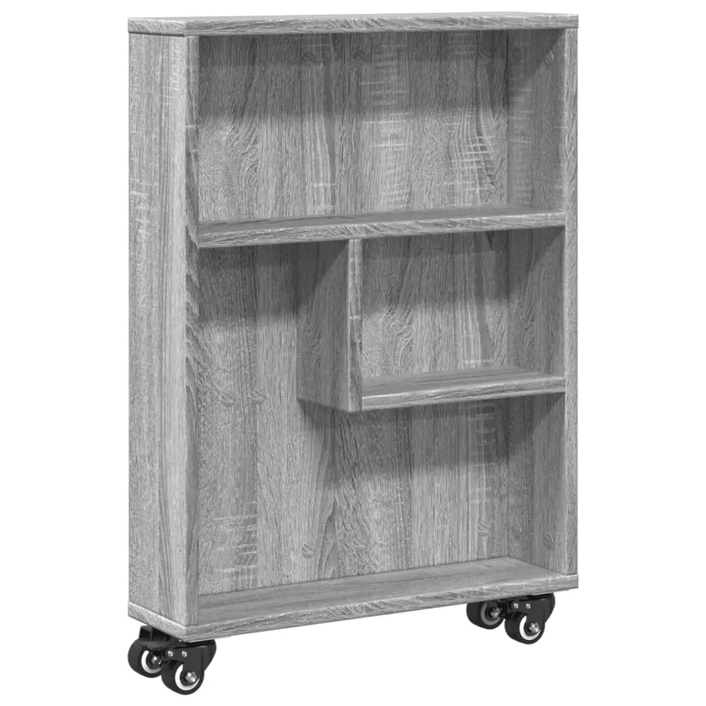Carrello Stretto Grigio Sonoma 48x13x68 cm in Truciolato CFW5233766
