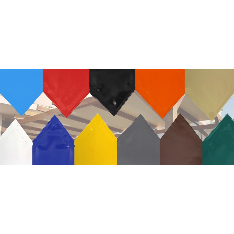 Telo PVC IGNIFUGO Impermeabile Verde | Telone Solo Rinforzato Sui Lati 650g/mq | Copertura Esterna | 3x4m | Resistente Multiuso