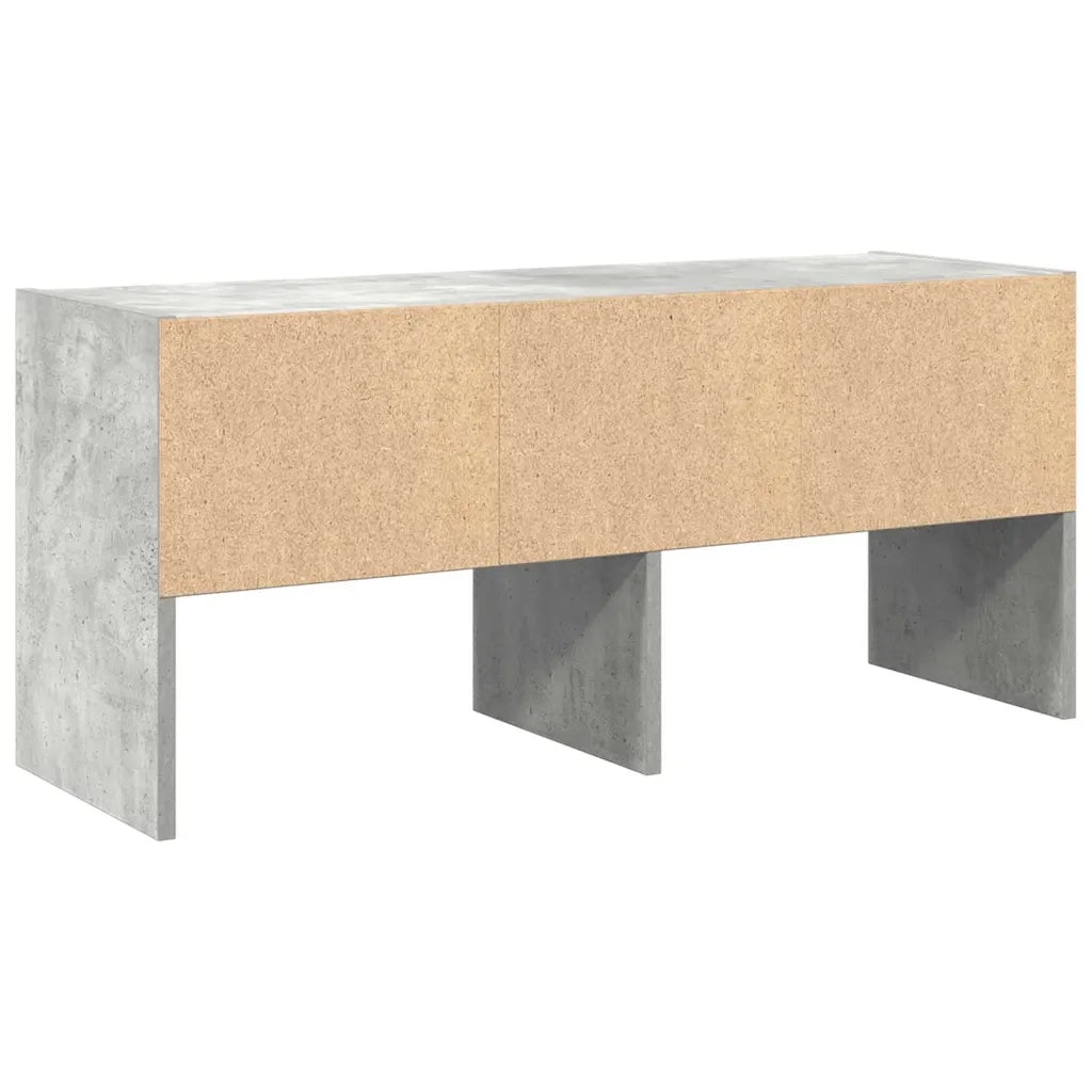 Scarpiera | Mobile per scarpe Impilabile Grigio Cemento 89,5x30x40 cm